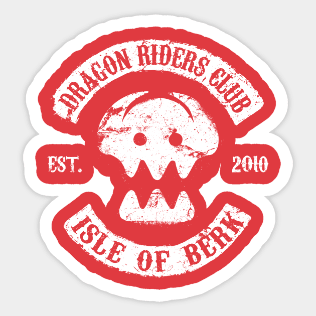 Dragon Riders Club Sticker by alecxps